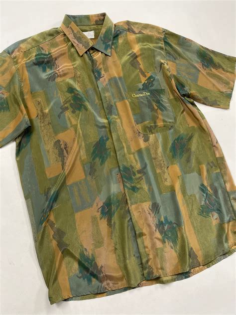 christian dior silk shirt vintage.